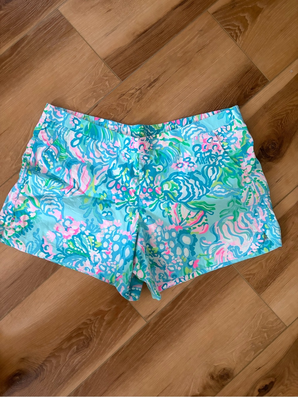 Lilly Pulitzer Aqua Multi Floral Shorts